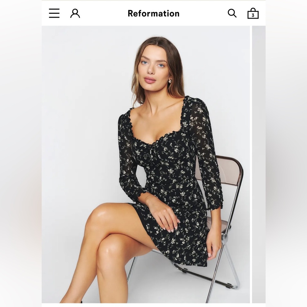 Reformation Remi dress, Lucien print, perfect condition!